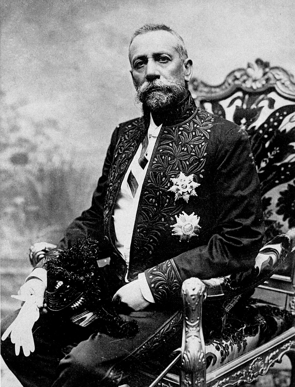 S.A.S. le Prince Albert Ier de Monaco, portrait officiel, vers 1910.