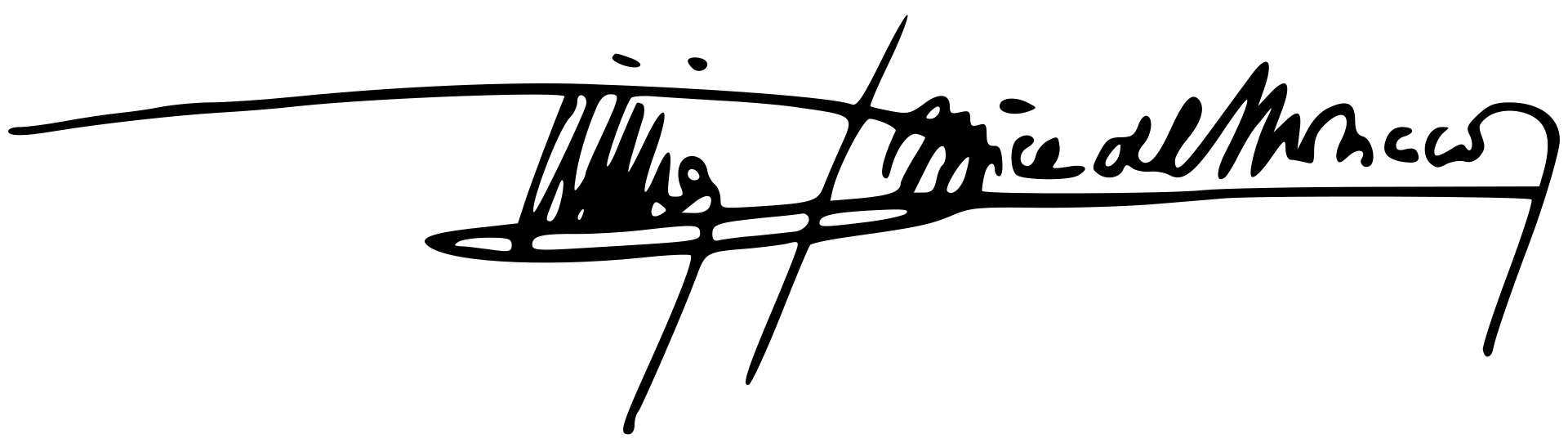 Signature du Prince Rainier III